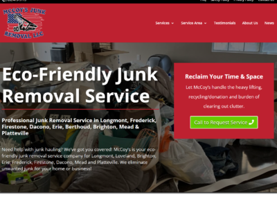 McCoy’s Junk Removal Website Optimization & Search Results