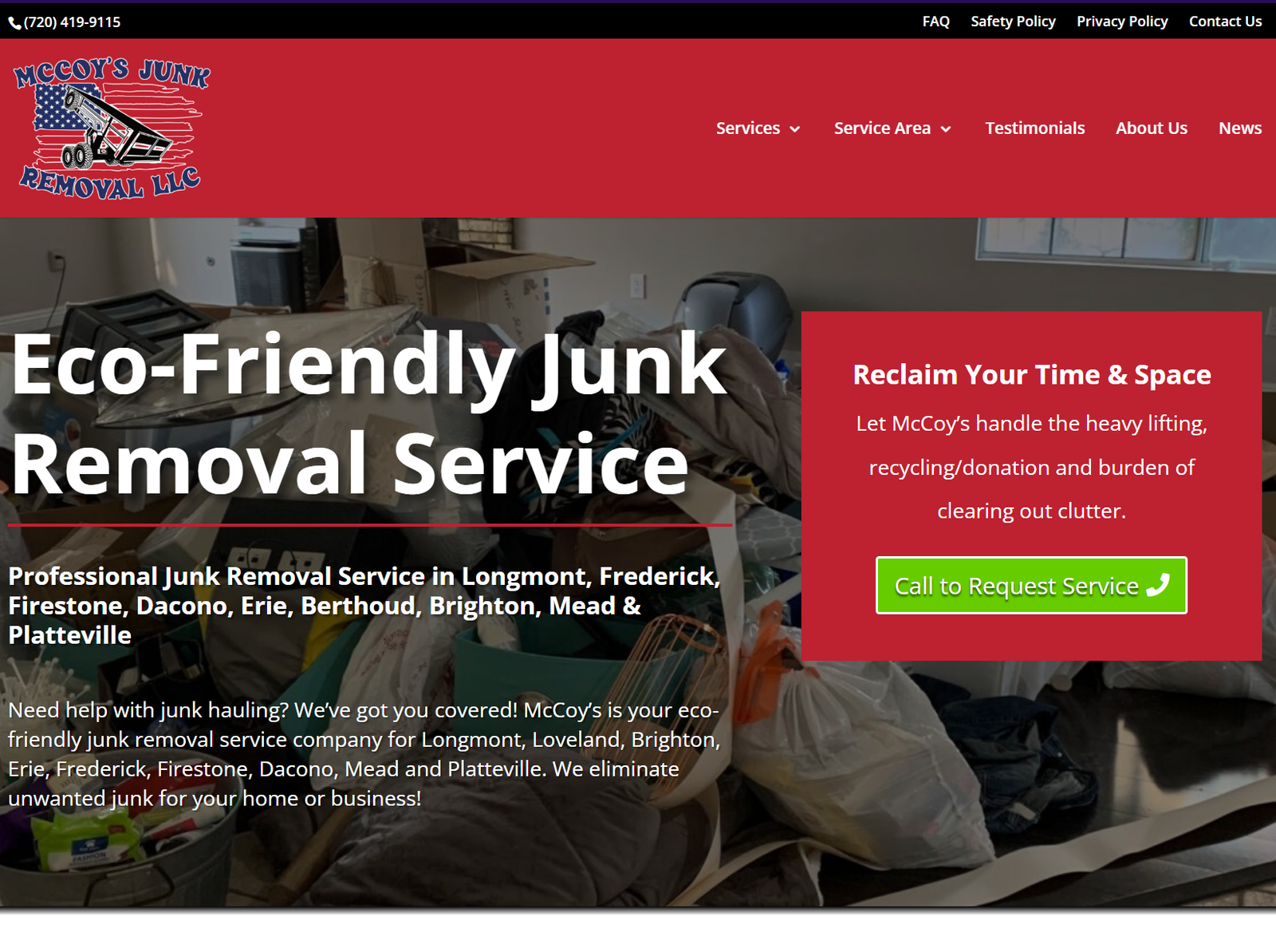 Website Optimization, Search Results, Web Design, McCoy's Junk Removal